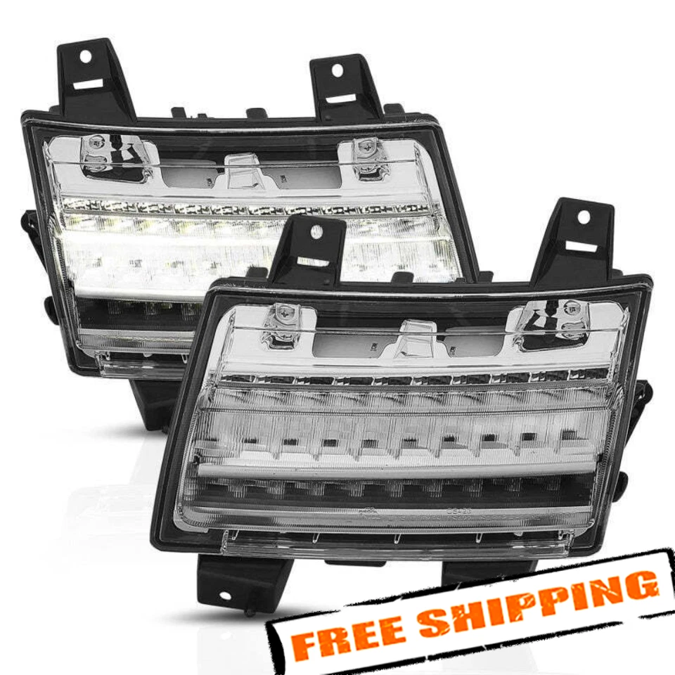 Luces LED secuenciales cromadas transparentes para guardabarros ANZO 511083 para Jeep Wrangler 18-23 Foto 2 de 4