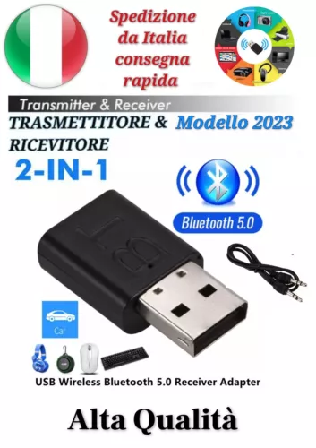 Trasmettitore ricevitore Bluetooth  per Smart TV HIFI PER CUFFIE E Sound alta Q