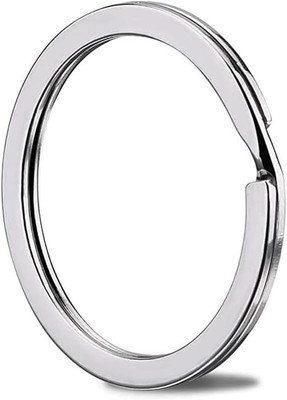 Key Rings -1.25'' (32Mm) 50Pcs Flat Split Keychain Bulk Heavy Duty Strong Keyring