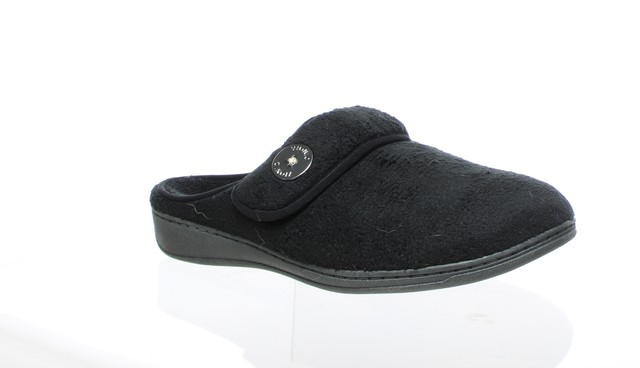 Vionic Womenâs Indulge Sadie Mule Slipper â Ladies Slipper Concealed Orthotic Support Black 8 BM 