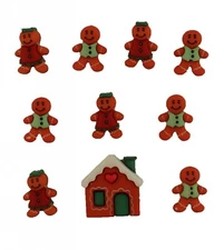 Gingerbread Cottage 4454 - Buttons Galore - Christmas Cookies - Craft Sew Scrap