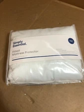 SIMPLY ESSENTIAL VINYL MATTRESS PROTECTOR WATERPROOF 54"x75" ~