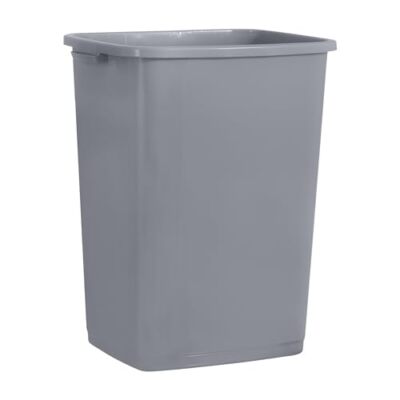 Superio Large Kitchen Trash Can 13 Gallon, 52 Qt Waste Bin, Grey