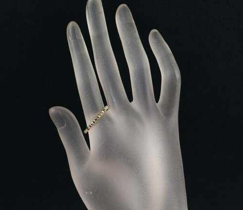 Auth BOUCHERON Ring Quatre Clou de Paris Small EU61 18K 750 Yellow Gold - Picture 4 of 5