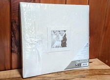 New MCS MBI White Wedding Scrapbook Photo Album With Bow 12 1/2 X 13 1/2.