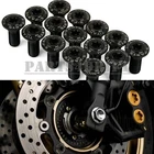 15 BLACK Front Rear Brake Rotors Mounting Bolts Screws For Suzuki GSXR600 97-07