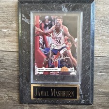 Jamal Mashburn Signed Rookie Card Plaque Autographed Kentucky Wildcats NBA. rookie card picture