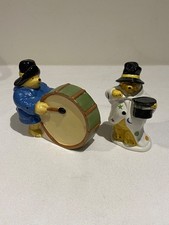 Rare Coalport Paddington and The Big Drum 8/83 & Paddington Magician Figures