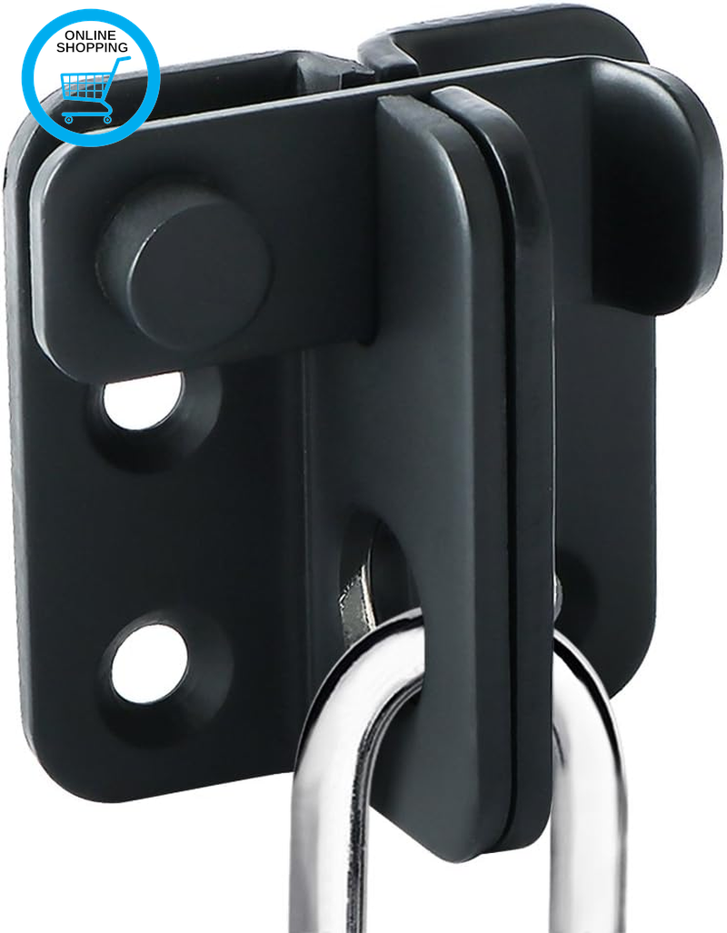 Shed Lock Gate Lock Door Bolt Lock Gate Latch Tiny Padlock Hasp for Wooden Gates