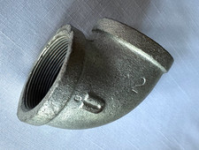 Galvanized 90 Degree Threaded Elbow 2" Fnpt USA NOS