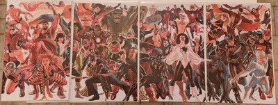 X-MEN/AVENGERS Alex Ross CONNECTING Cover VIRGIN Variant SET 2023