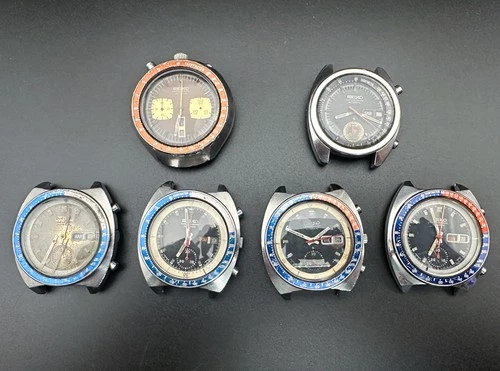 Vintage Seiko Watch Lot Pogue Bullhead Bruce Lee 6139-6002 6138-0040 FOR REPAIR