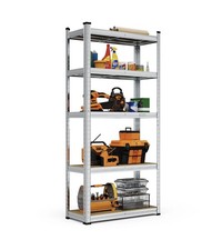 5 Tier Garage Shelving Units - VonHaus Heavy Duty Shelving Unit for Home