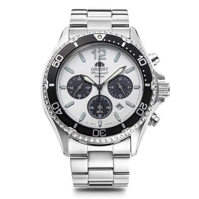 Orient Mako Solar Panda RN-TX0203S Chronograph Herren Armbanduhr von JPN