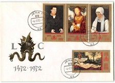 German Democratic Republic #1384-1387 FDC, 1972