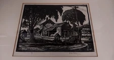 ***RARE***Herbert Pullinger - 1928 Artist Proof? Woodcut - Excellent Condition!!