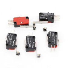 5Pcs Micro Limit Switch Long V-156-1C25 Hinge Roller Momentary SPDT Snap Action