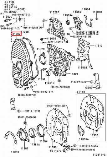 Genuine LandCruiser LJ77 LJ73 LJ72 LJ71 LJ70 2L T 2L 3L Timing Chain Belt Cover - Picture 7 of 20