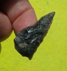 THIN 1-3/8" OBSIDIAN GATECLIFF BLADE OREGON ARROWHEAD Authentic Projectile Point — photo 9