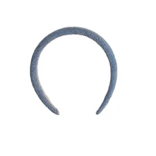 Rylee + Cru Padded Headband Light Washed Denim One Size Stylish Hair Accessory