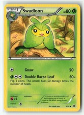 Swadloon 5/98 Uncommon Emerging Powers Pokemon Moderately Played