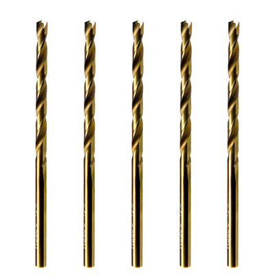 Maxtool No.21 5Pcs Identical Jobber Length Drills Dia 0.159 Hss M35 Cobalt