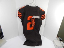 2018 Cleveland Browns Zane Gonzalez #2 Game Issued Brown Jersey Color Rush 40 42