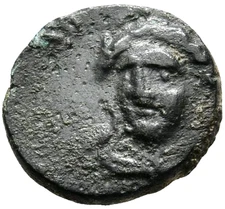 IONIA. Miletos. (circa 350-190 BC) AE Bronze (10mm 0.77g). Apollo & Lion. a3244