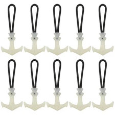 10 PCS Luminous Zipper Pulls T-Shaped Zipper Charms Glow in The Dark Zipper P...