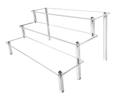 AZEAM Acrylic Riser,Clear Display Risers Stand Perfume Organizer clear