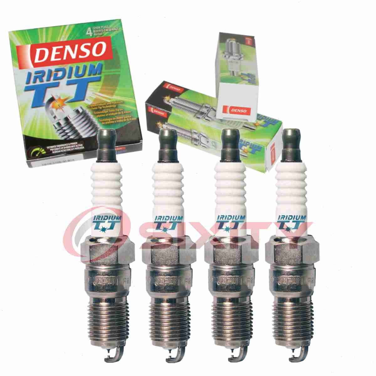 4 pc Denso Iridium TT Spark Plugs for 1986 Ford EXP 1.9L L4 Ignition ma