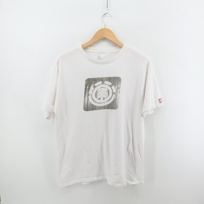 Element Graphic Tee Men Large Skateboarding Modern White Logo Good