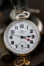 Ball 999P 21j 16s Montgomery Dial Excellent 14k White Gf Case A Running