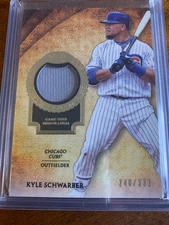 2017 Topps Kyle Schwarber Tier One Relic T1R-KSC Patch /331
