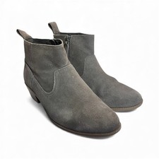 Vionic Vera Boot Womens 9W Taupe Brown Suede Ankle Bootie Water Resistant Wide