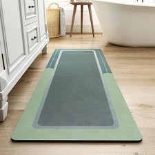 MontVoo-Bath Mat Rug Long Non Slip Super Absorbent Bathroom Runner Stain Resi...
