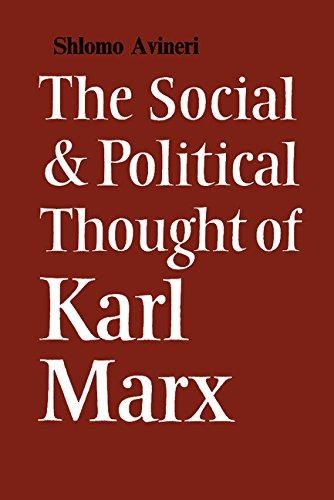 Social Political Thought Karl Marx (Cambridge Studies in the... - Avineri