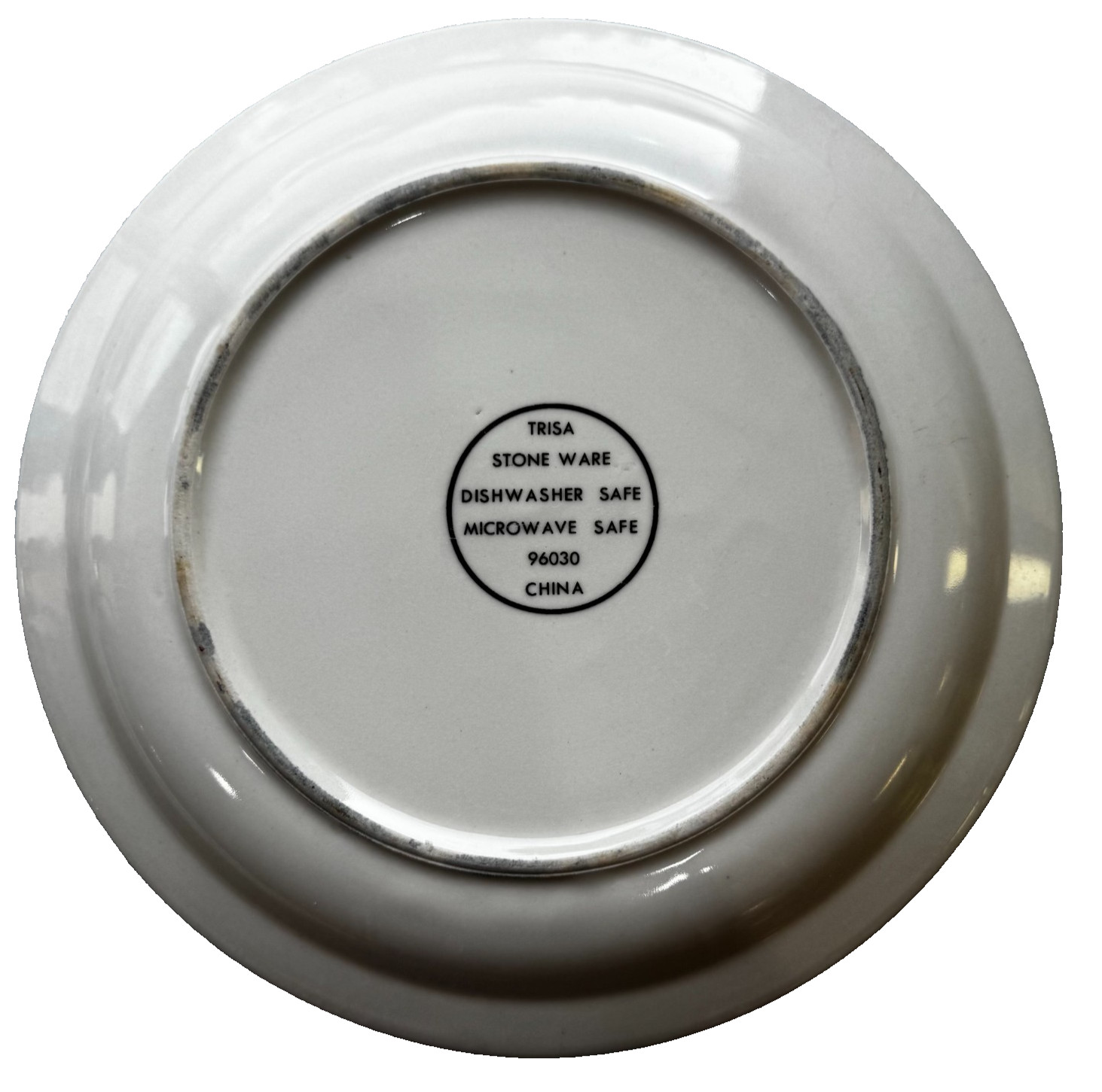 Vintage TRISA Stoneware Floral Plate & Bowl Set 6pc Basket Roses China