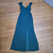Azazie Dark Green Chiffon Floor Length Formal Bridesmaid Dress