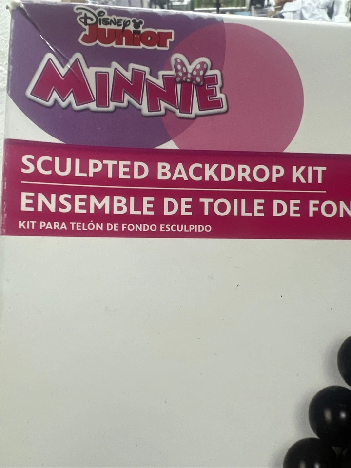 Kit de telón de fondo de globo de látex negro esculpido Minnie Mouse - 5' (152 piezas)  Foto 3 de 4