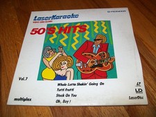LASERKARAOKE VIDEO SING ALONG 50'S HITS VOLUME 7 8" Laserdisc LD VERY RARE 