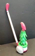 TREE PUSH -Fat Brain Toys -Rolls and Spins Toddler Walking Toy PINK Bird