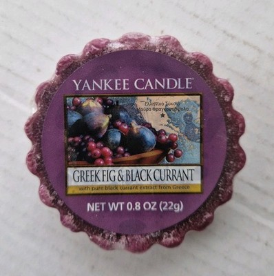 Yankee Candle Greek Fig & Blackcurrant Wax Melt/Tart ×1