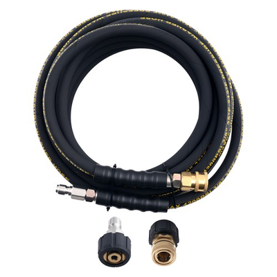 #ad #ad 25 feet 3 8quot; Pressure Washer Hose 4200PSI Steel Wire Braided w Coupler $53.22