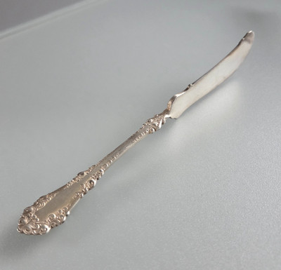 1847 Rogers Bros Buttermesser   versilbert   Muster ''Heritage''   USA ca. 1950er