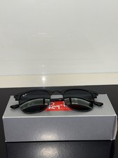 OVP/NEU - Ray-Ban Clubmaster Metal Sonnenbrille – Matt-Schwarz – Ungetragen