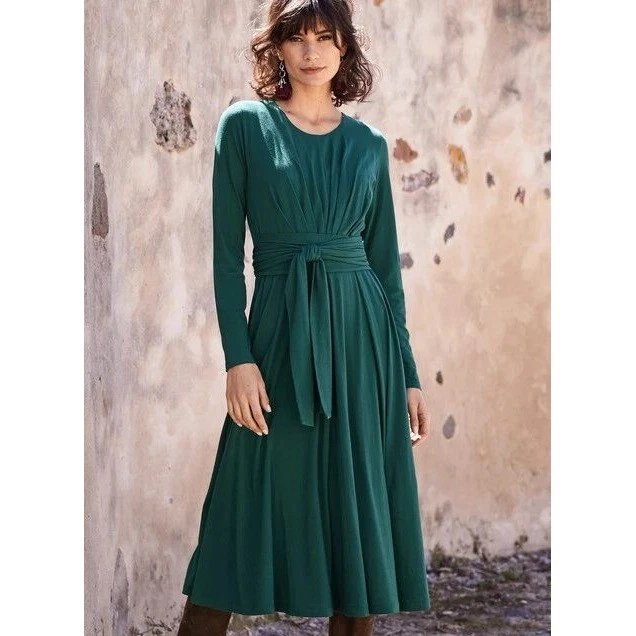 sage green flower girl dresses GREEN & WHITE STRIPE COTTON MAXI main image 0