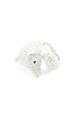 JENNY S Statementring Damen Ring Gr. DE 50 silberfarben Glanz-Optik