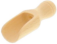 SchäUfelchen Schaufel Maß SchüPpe Schippe Rund L 6,2 Cm - Aus Buchenholz