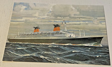 Doc Paquebot FRANCE French Line CGT Croisière inaugural 1962 Marin Marie Design*